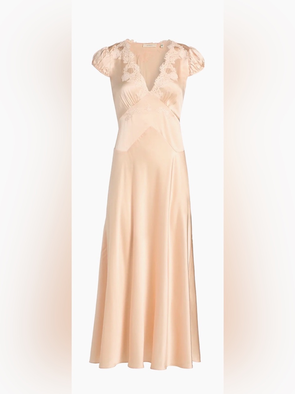 DÔEN Silk Dress (Coraline Dress) in Peach Sorbet